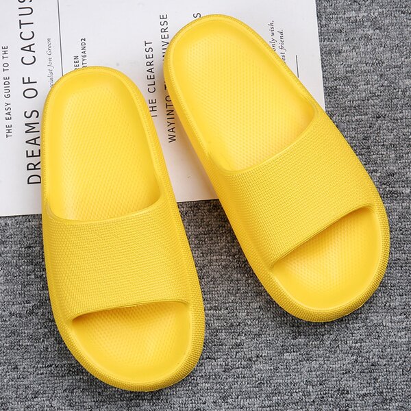 

Men Minimalist Shower Slippers, Yellow