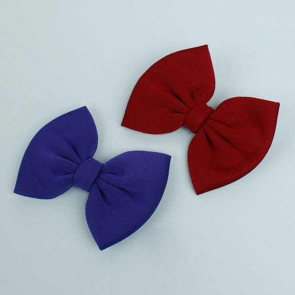 

2pcs Toddler Girls Bow Knot Hair Clip, Multicolor