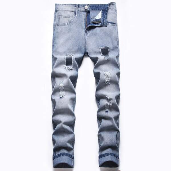 

Guys Ripped Jeans, Light wash