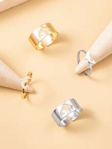 4 piezas Anillo delfín con diseño - Multicolor - Ver 3
