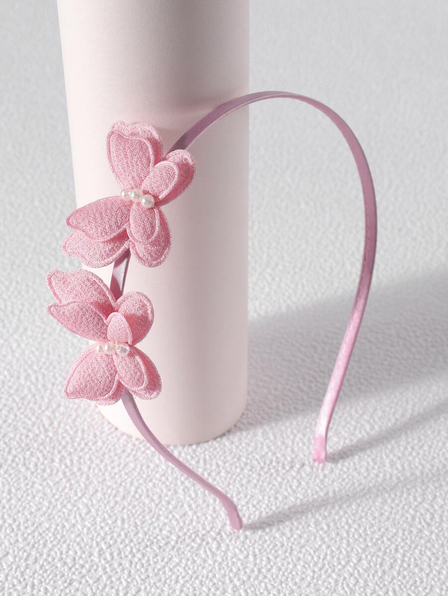 少女蝴蝶发箍 - 粉色 - 查看 1