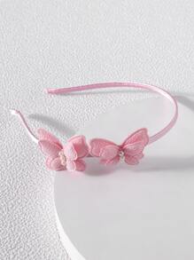 少女蝴蝶发箍 - 粉色 - 查看 2