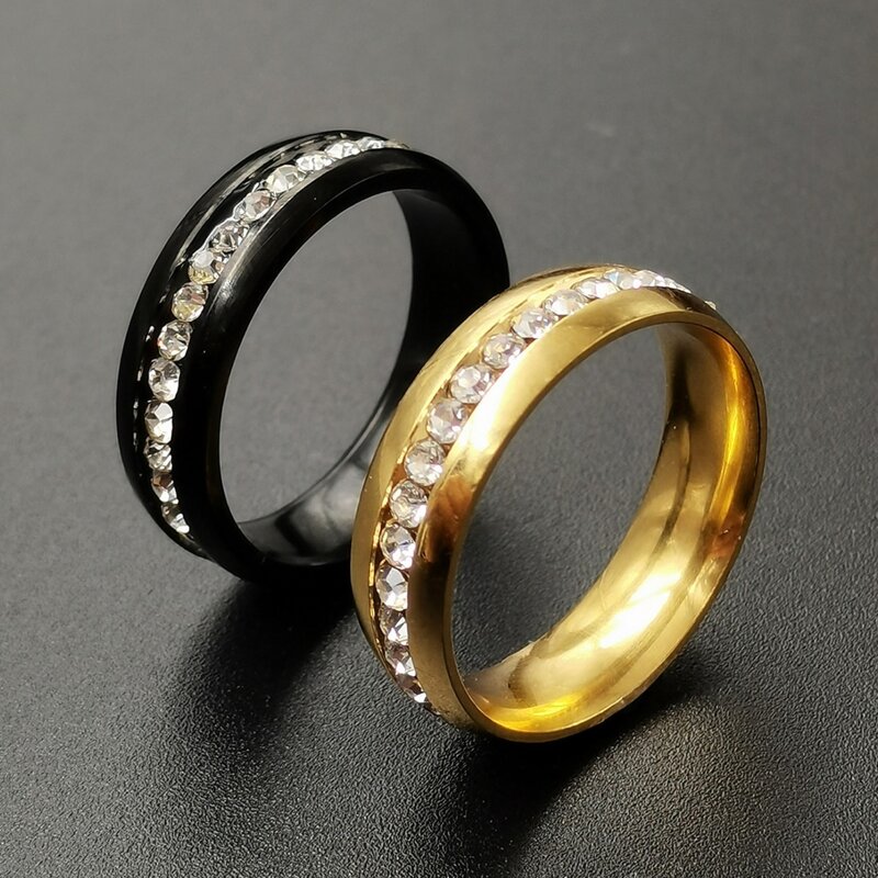

2pcs Guys Rhinestone Decor Ring, Multicolor