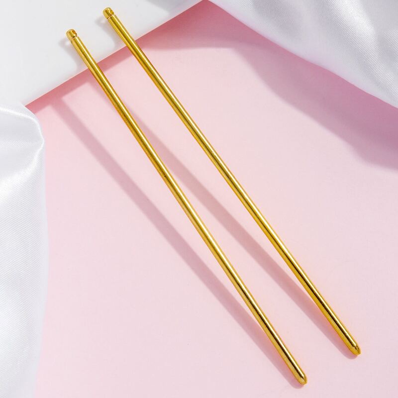 

2pcs Alloy Hair Pin, Gold