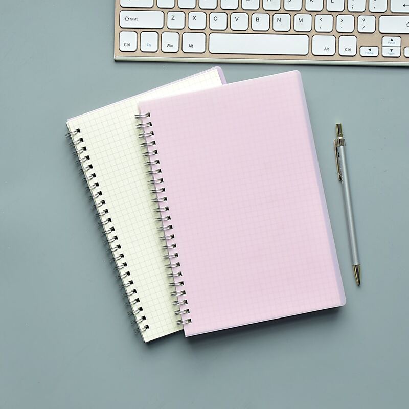 

1pc A5 Spiral Notebook, Baby pink