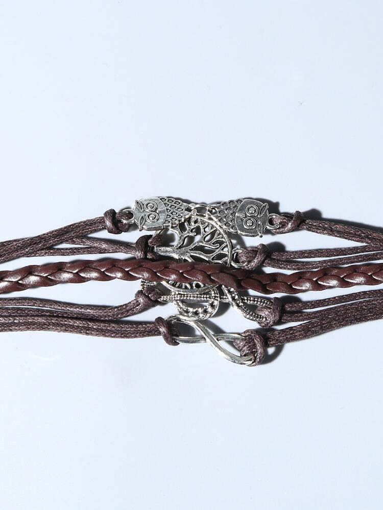 Pulseras para hombres - Café integral - Añade 4