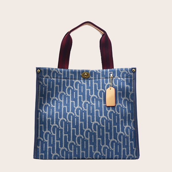 

Graphic Tote Bag, Blue