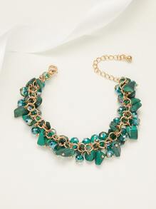 Vòng tay cườm - màu xanh lá - Xem 3