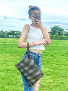 手拿包 - 咖啡棕 - 查看 3