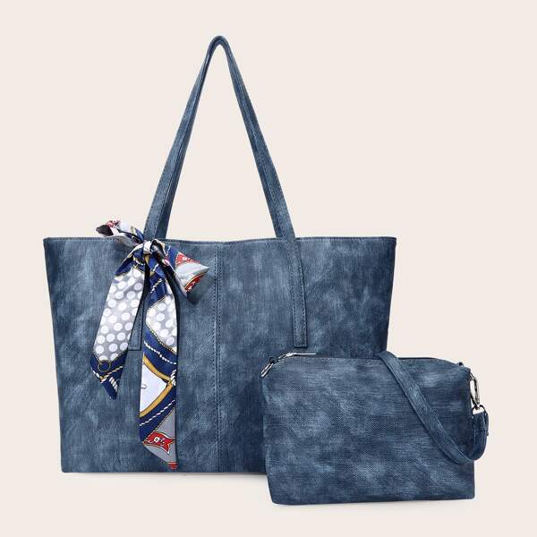 

2pcs Scarf Decor Bag Set, Blue
