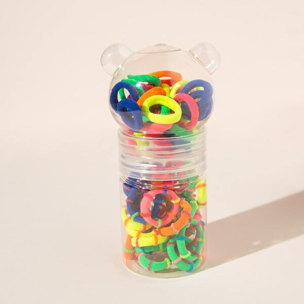 

60pcs Simple Hair Tie, Multicolor