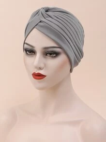 Solid Head Wrap - Grey - View 1