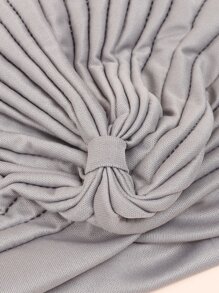 Solid Head Wrap - Grey - View 3