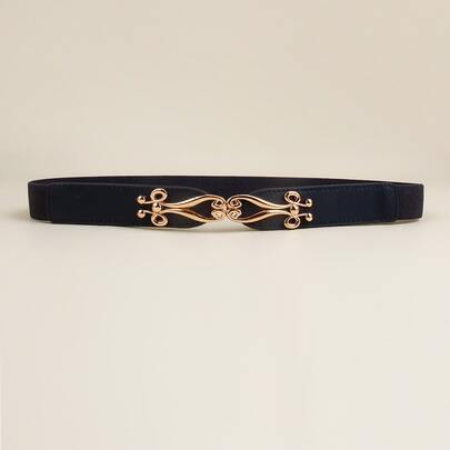 Metal Buckle Elastic Belt