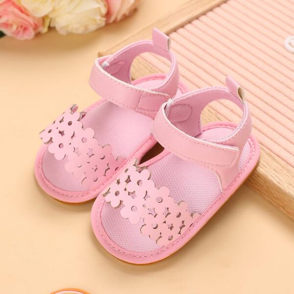 

Baby Girl Hollow Out Ankle Strap Sandals, Pink