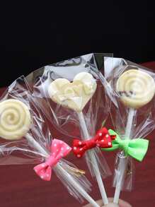 20pcs Baking Twist Tie Bowknot Cookies Candy Bags Twist Ties - Multicolor - View 3