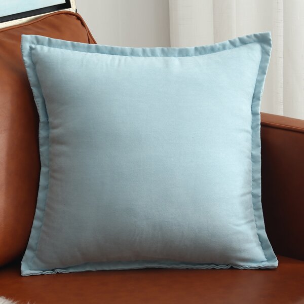 

Solid Color Cushion Cover Without Filler, Blue