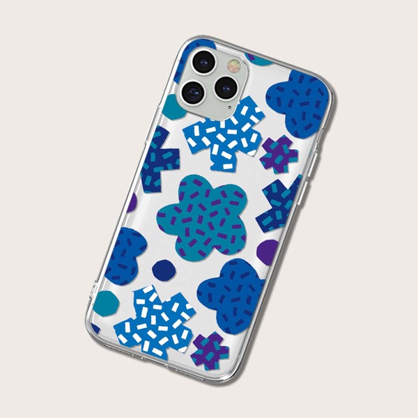 

Abstract Flower Graphic Phone Case, Multicolor