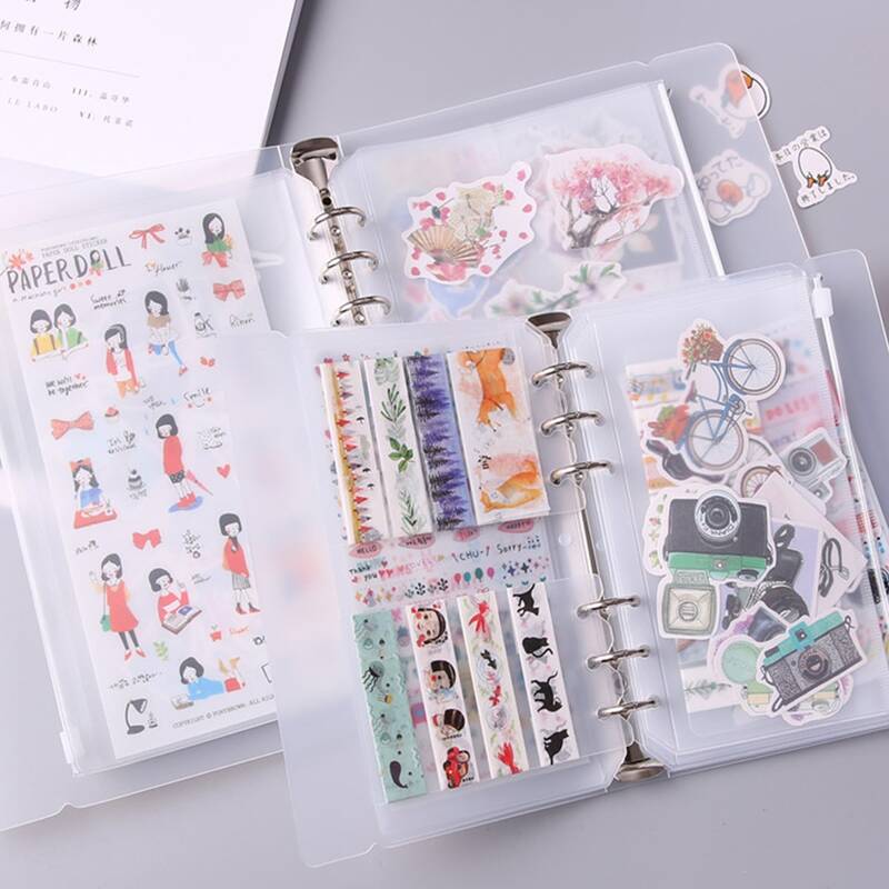 

1pc Clear Loose-leaf Book Shell Without Sticker