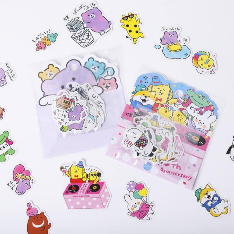 

40pcs Cartoon Graphic Random Sticker, Multicolor