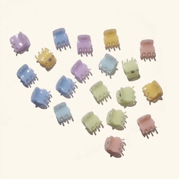 

20pcs Toddler Girls Hair Claw, Multicolor