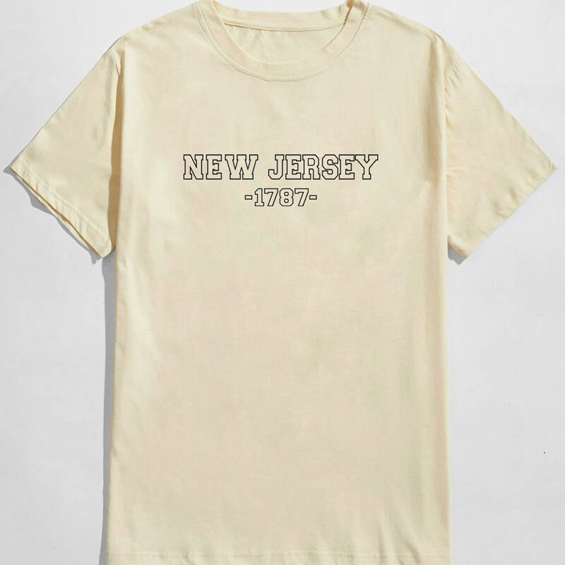 

Guys Letter Tee, Apricot
