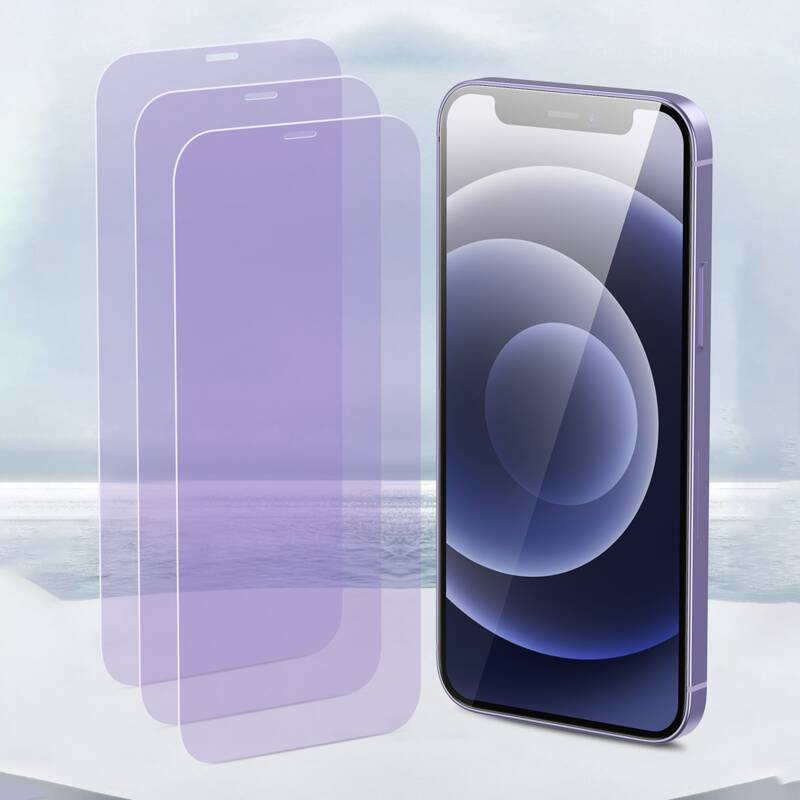 

3pcs Full Screen Eye Protection Film For Apple iPhone, Mauve purple