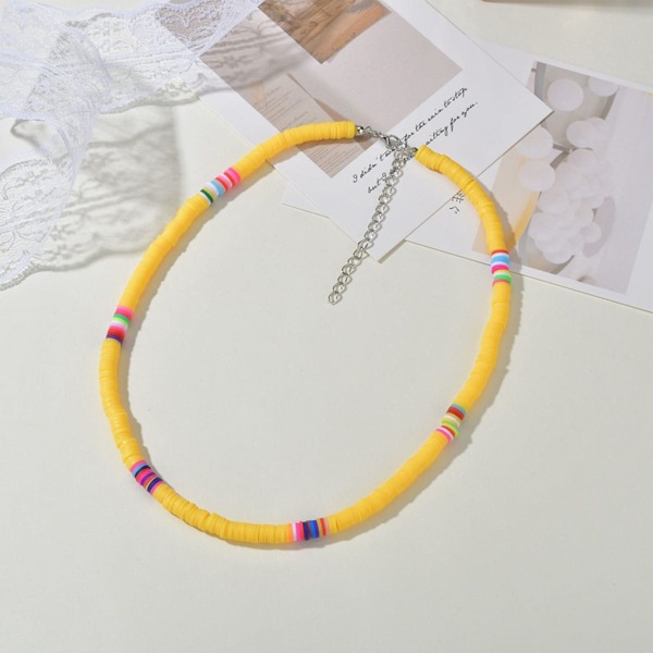 

Simple Beaded Necklace, Yellow
