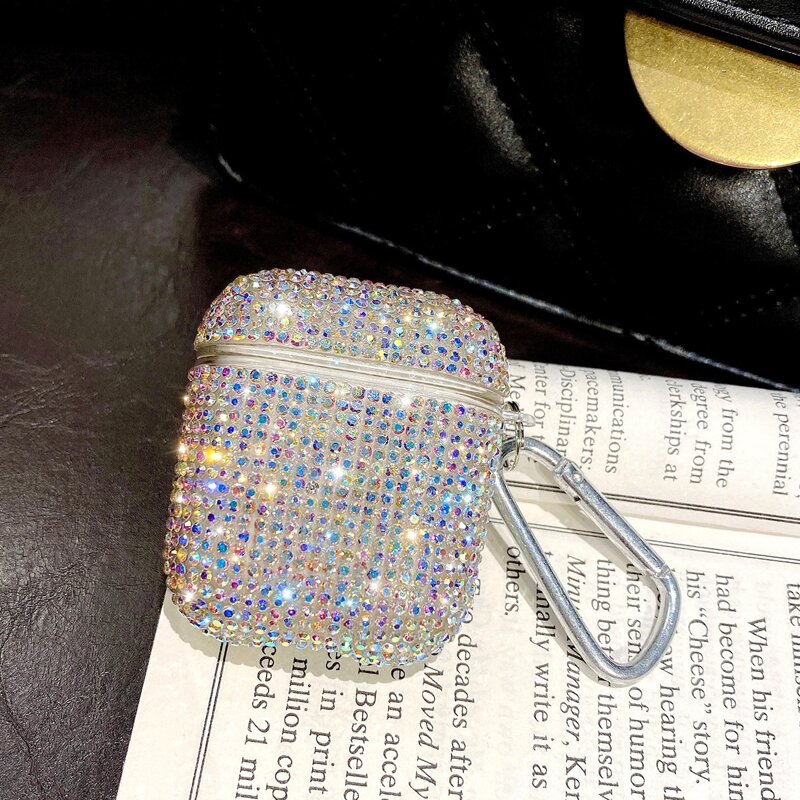 

Rhinestone Decor Case For Airpods, Multicolor