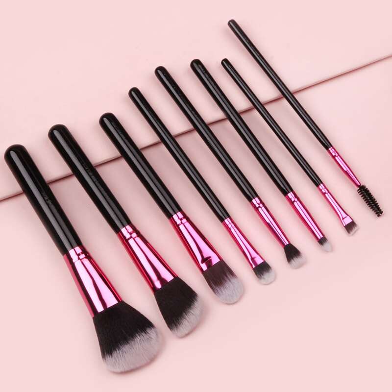 

8pcs Makeup Brush Set, Black