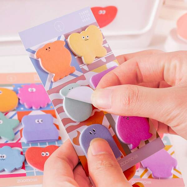 

1pc Cartoon Graphic Random Sticky Note, Multicolor
