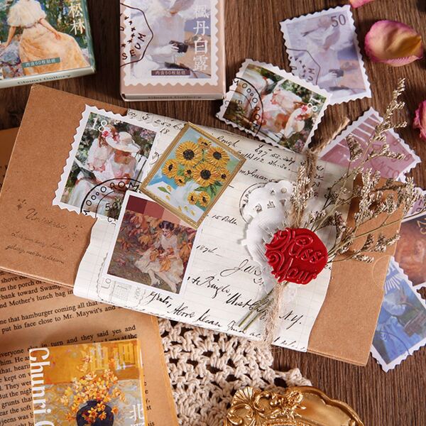 

50pcs Mixed Pattern Random Sticker, Multicolor