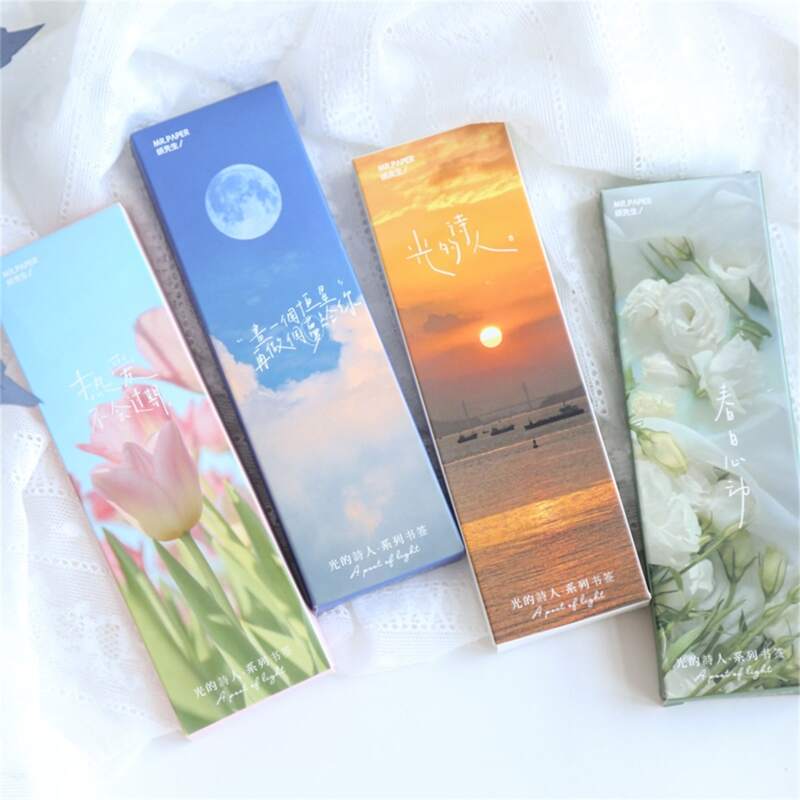 

1box Mixed Pattern Random Bookmark, Multicolor