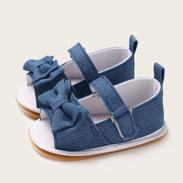 

Baby Girl Bow Decor Sandals, Blue
