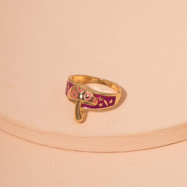 

Mushroom Decor Ring, Multicolor