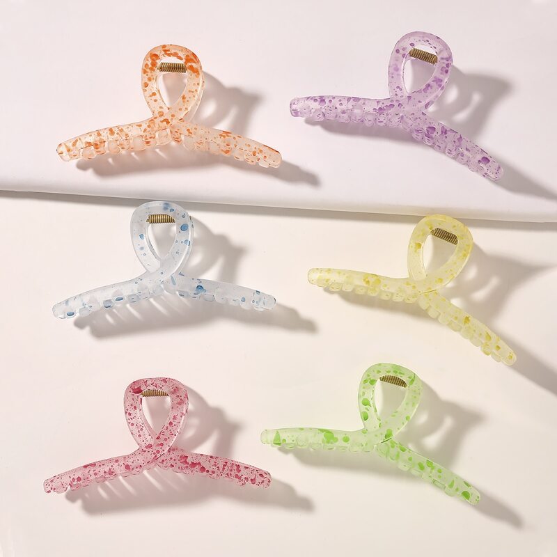 

6pcs Large Hair Claw, Multicolor