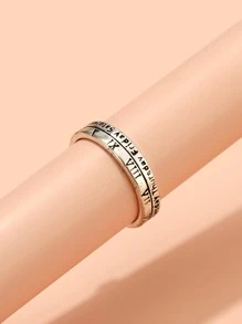 1入組套戒指 - 銀色 - 查看 2