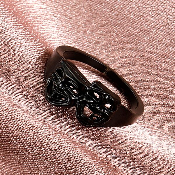 

Face Decor Ring, Black