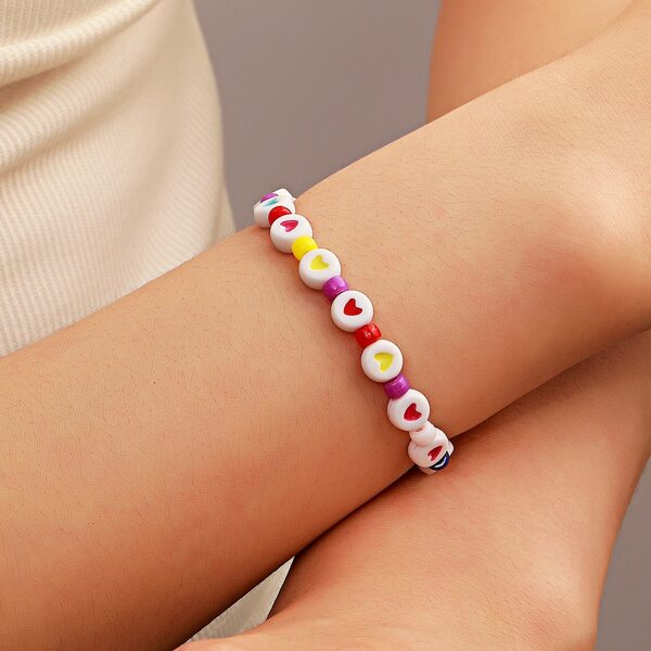 

Heart Beaded Bracelet, Multicolor