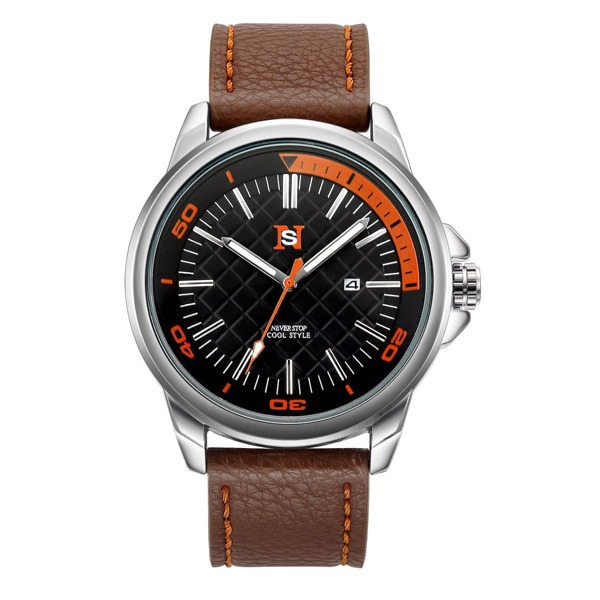 

Men Simple Round Pointer Quartz Watch