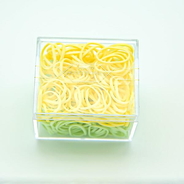 

300pcs Solid Hair Tie, Multicolor
