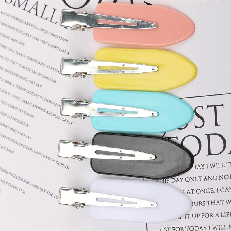 

5pcs Solid Hair Clip, Multicolor