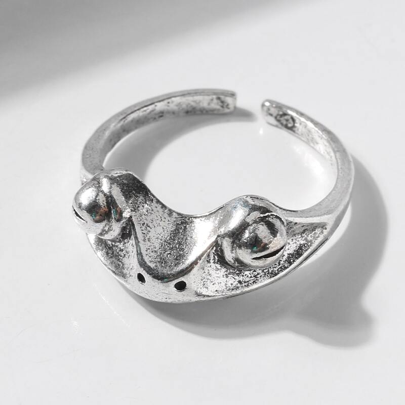 

Frog Design Ring, Silver