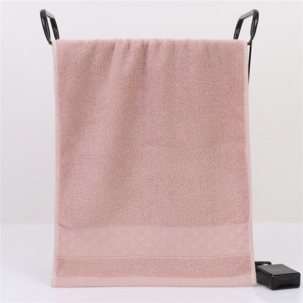 

1pc Solid Color Face Towel, Pink