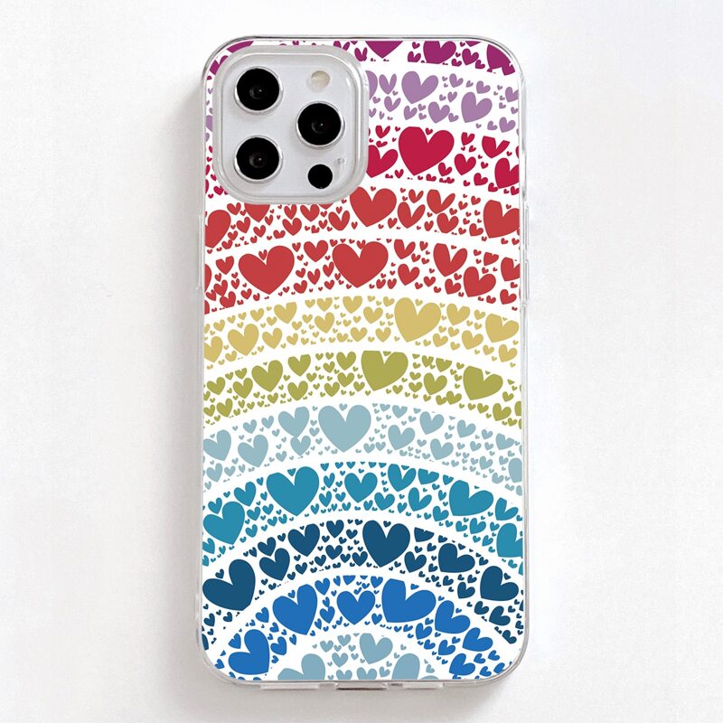 

Heart Pattern Phone Case, Multicolor