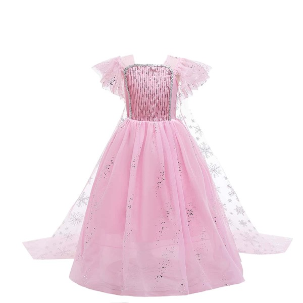 

Girls Floral Embroidered Tutu Dress, Baby pink