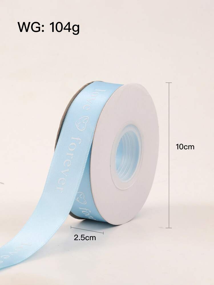 1 rollo cinta con estampado de slogan - Celeste - Añade 2