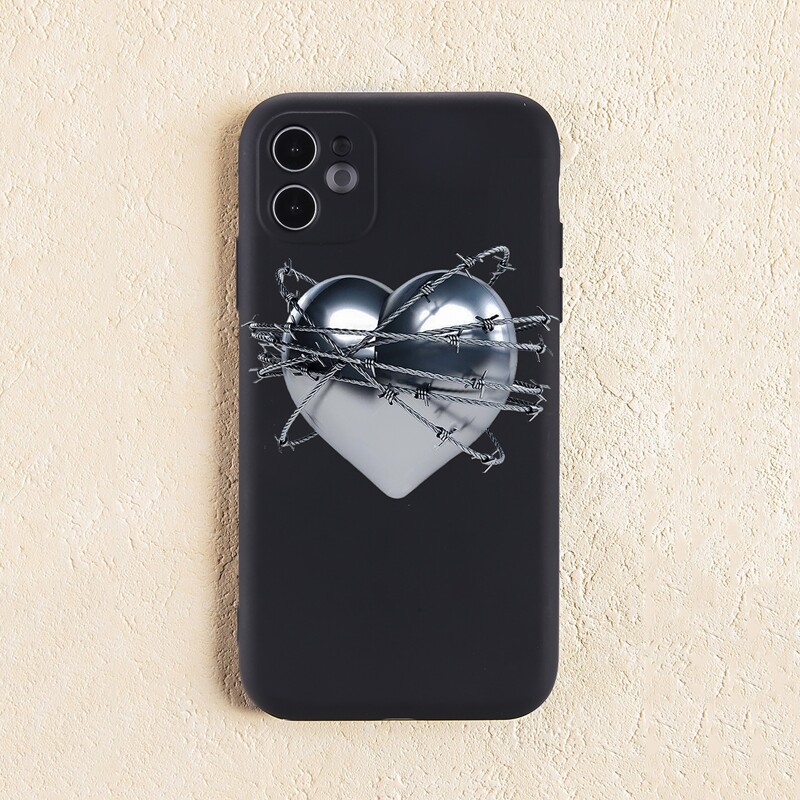 

Heart Pattern Phone Case, Multicolor