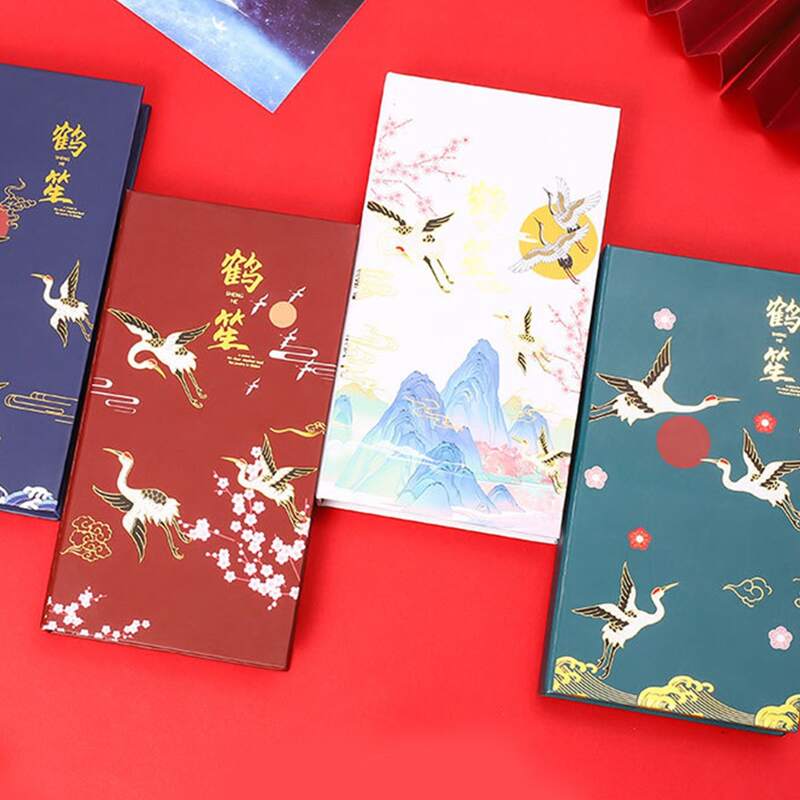 

1box Crane Print Random Sticky Note Set, Multicolor