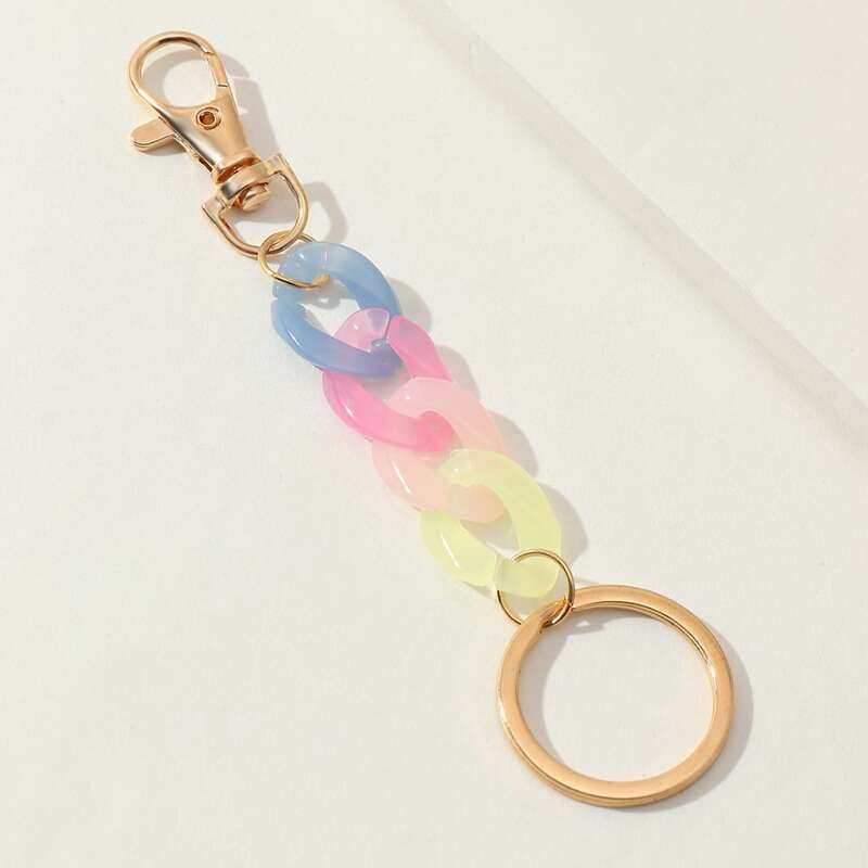 

Color Block Keychain, Multicolor